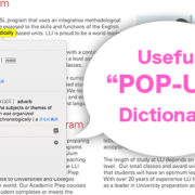 POP-UP dictionary
